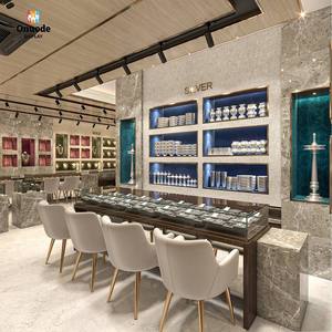 Premium Custom Luxury Jewelry Store Design with <b>LED</b> <b>Lighting</b> and Eco-Friendly Glass Cabinets for Boutique Interior Solutions - Product Image 6