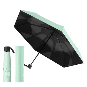 Paraguas Automático para Adultos con Apertura Automática, Ultraligero, de Pongee, 6 Varillas, Diseño Moderno, Protección Solar y Contra la Lluvia, Fácil de Plegar y Guardar - Product Image 1