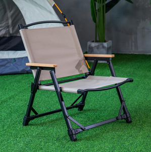 <span class=keywords><strong>TODO</strong></span> Venta caliente Peso del rodamiento 150kg Jardín Silla de picnic al aire libre Silla plegable portátil para campamento Kermit con pasamanos de madera maciza - Product Image 2