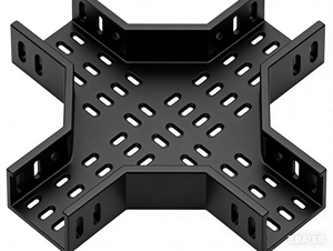 Vente directe d'usine chinoise, chemin de câbles perforé en acier noir peint par pulvérisation, pour la construction, 200 * 60 mm - Product Image 3