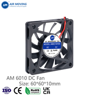 Ventilateur AM6010H5S 6010 60x60x10mm DC sans balais, ultra-plat, faible bruit, haut débit d'air pour imprimante 3D, boîtier PC, OEM ODM