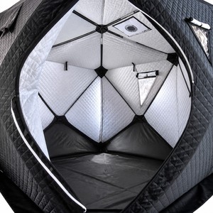 Tente <span class=keywords><strong>de</strong></span> pêche sur glace et sauna à la vapeur, abri d'hiver isolé et imperméable extra large pour 2 personnes, personnalisable en gros - Product Image 6