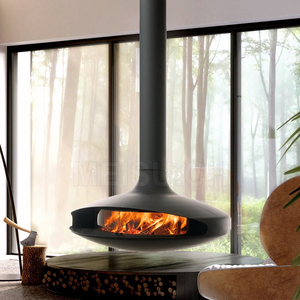 MEISU.CH OEM/ODM Cheminée Bio Suspendue à Gaz et Bois, à Véritable Flamme, Rotations à 360°, Sans Fumée, Accepte la Personnalisation par Dessin - Product Image 3