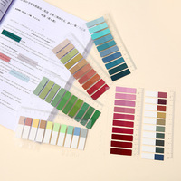Marcadores de Página, Pestañas Adhesivas para Índice, Notas Adhesivas, Banderitas Escribibles, Marcadores Autoadhesivos, Regla para Cuaderno