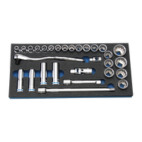 Kit d'outils de réparation automobile et vélo en acier au chrome-vanadium de qualité supérieure, à commande manuelle, à usage courant, avec embout de 1/2 pouce, garantie 3 ans