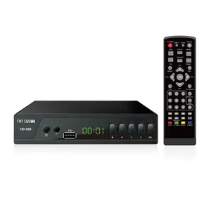 Fábrica OEM HEVC DVB T2 Full HD 1080p H.264 H.265 Decodificador Tv Dvb Receptor España Tdt Set Top Box