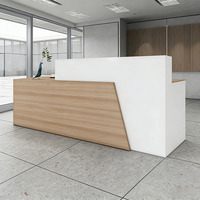 Comptoir de réception de luxe, mobilier de bureau, bureau de réception en bois
