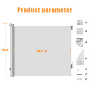 Barrière de sécurité rétractable Prodigy SG027 pour bébé, en maille PVC et ABS, largeur supplémentaire de 140 cm, ouverture à 180 degrés pour la sécurité du bébé en plusieurs scénarios - Product Image 4