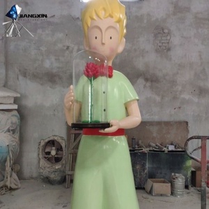Escultura de dibujos animados del <span class=keywords><strong>Principito</strong></span>, personalización de IP de marca, adorno decorativo comercial de fibra de vidrio - Product Image 2