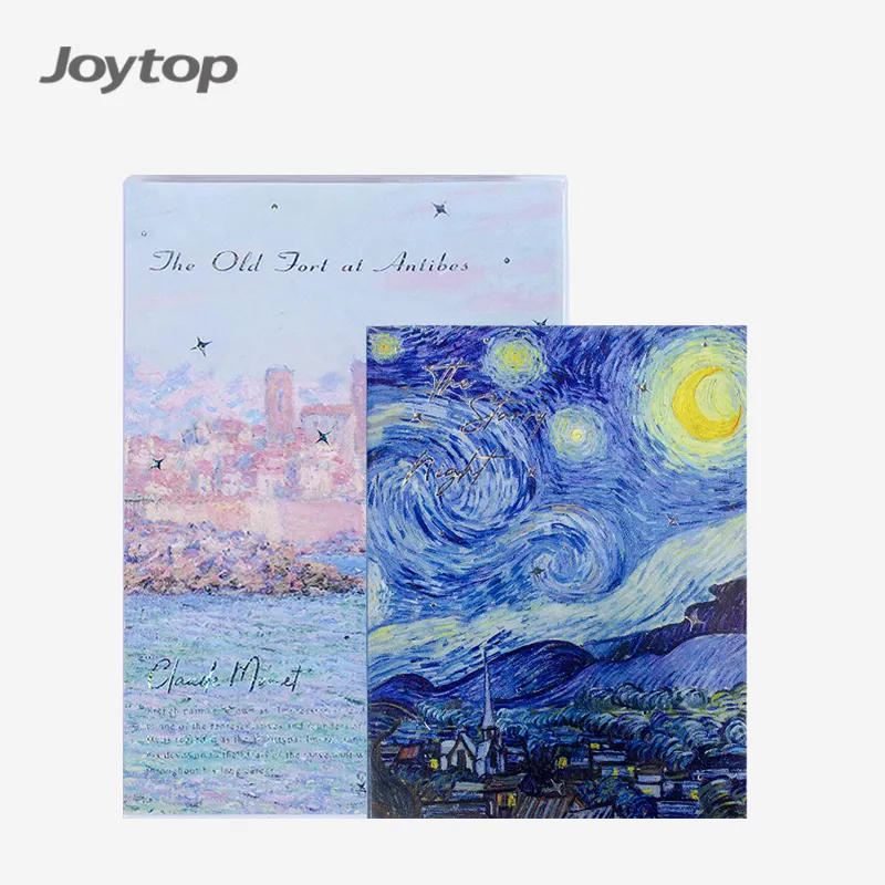 Joytop 2361 all'ingrosso Monet Van Gogh famoso quaderno A5 B5 in plastica trasparente con copertina in PVC