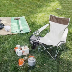 Phong cách mới sang trọng xách tay gấp kim loại sắt ghế cắm trại ghế cho bãi biển Ngoài trời câu cá - Product Image 6