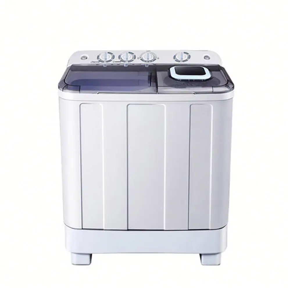 12Kg Laag Stroomverbruik Plastic Body Kleding Twin Tub Wasmachine Wassen Machine Leveranciers