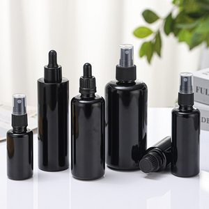 Flacone in Vetro Viola con Protezione UV da 30ml 50ml 60ml 100ml, Tappo a Prova di Bambino, Contagocce CRC per Cosmetici e Medicinali - Product Image 3