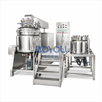 Cuve d'émulsification 500L à chauffage vapeur, type élévateur, en acier inoxydable, équipement de mélange pour lotions cosmétiques