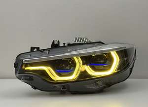 Phares LED de style Ikon jaunes et blancs YLC pour <span class=keywords><strong>BMX</strong></span> F32 F33 F36 F80 F82 M3 M4 Lci, feux avant, feux de brouillard, clignotants - Product Image 6