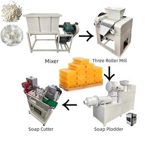 New Wellink High Efficiency Square Soap Making Machine | Automatic Soap Bar Press Line Cutter Stamper | 500 Bars/Hour Output CE - Product Image 1