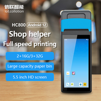 PDA Android 12 OEM de Shenzhen con Impresora Móvil, Escáner de Código de Barras, Impresora Autoadhesiva de 58 mm, Terminales