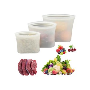 Sac de conservation alimentaire en silicone OEM personnalisé, réutilisable, sans BPA, non toxique, sans odeur, écologique, best-seller - Product Image 3