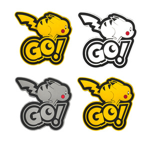 Patch PVC lumineux <span class=keywords><strong>Pikachu</strong></span> GO pour sac à dos, veste, sweat à capuche, sac, streetwear, accessoire de mode et de décoration - Product Image 1