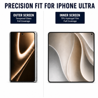 Protection d'écran avec kit d'installation pour iPhone Duo, verre trempé TPU, double écran, OEM, marque personnalisée, MOQ 3000
