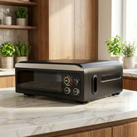 Four à friture sans air 18L 400°C 3-en-1 avec grill à pizza et contrôle numérique, appareil de cuisine professionnel