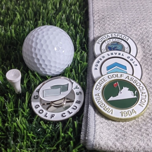Accesorios de golf Logotipo del OEM Precio barato Marcador magnético de la pelota de golf y clip del sombrero - Product Image 1