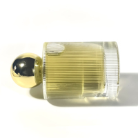 Flacon de parfum de luxe en gros de 100 ml, vaporisateur cylindrique à rayures, atomiseur de parfum pour désodorisant de voiture, flacon de parfum vide
