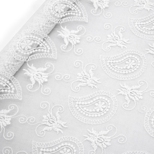 Rèm Cửa Sheer Thêu Hoa Bướm, Điều Trị Cửa Sổ Thanh Treo Túi Cho Phòng Khách, Phòng Ngủ, <span class=keywords><strong>Voile</strong></span> Cu - Product Image 6