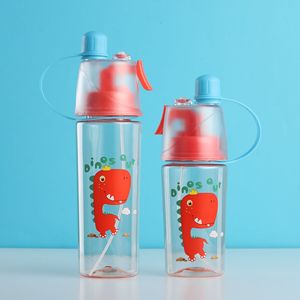 Trẻ em phim hoạt hình chai nước rơm với nắp chống rò rỉ BPA miễn phí & thân thiện với môi trường để trở lại trường học & sử dụng ngoài trời - Product Image 4