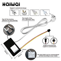 Interrupteur à capteur de mouvement pour miroir LED à une/trois couleurs, DC12V 1A 12W, OEM/ODM