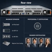 Serveur en rack 1U Lenovo ThinkSystem SR630 V4 avec double processeur Intel Xeon 6, 8 To de mémoire TruDDR5 E3.S NVMe PCIe Gen5, virtualisation CSP