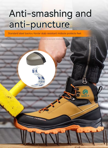 Calzado <span class=keywords><strong>de</strong></span> <span class=keywords><strong>Seguridad</strong></span> con Puntera <span class=keywords><strong>de</strong></span> Acero para Protección Laboral, Antideslizante, Resistente al Agua, Anti-Impactos y Anti-Pinchazos, para Uso en Fábrica - Product Image 2