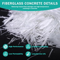 Fibra de Vidrio E para Refuerzo de Plásticos, Refuerzo de Concreto y Mezcla de Resinas, Fibra de Vidrio Cortada de Alta Resistencia