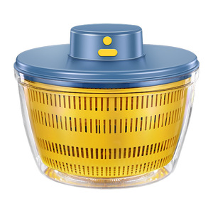 Escurridor de Verduras Eléctrico, Limpiador de Residuos de Pesticidas en Frutas, Secador de Ensaladas Automático con Cesta Giratoria - Product Image 1
