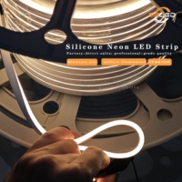 Bande Néon Flexible Ultra-Fine 4x8mm 12V IP67 Étanche pour Vitrines, Meubles et Décorations de Noël (Vente en Gros)