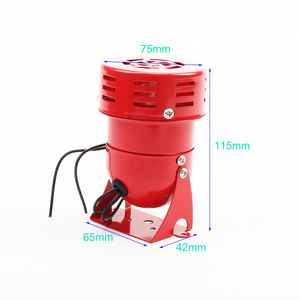 AC 220V 110V DC 12V 24V 110DB Merah Mini Logam Motor Sirene Industri Alarm Suara Listrik waspada Terhadap Pencurian <span class=keywords><strong>MS</strong></span>-<span class=keywords><strong>190</strong></span> - Product Image 6