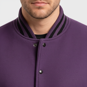 Chaqueta universitaria Premium, ropa de calle urbana, mezcla de lana, diseño personalizado, ropa deportiva de moda, mangas a rayas, - Product Image 1