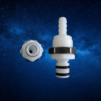 Raccord rapide en plastique à grand débit 3/8'' à basse pression, en POM de haute qualité pour connecteur de pipeline d'instrument de pulvérisation cosmétique