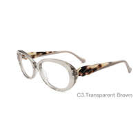 Gafas Ópticas de Acetato Ovaladas para Mujer, Montura con Superficie Pulida, Bisagra de Resorte Reparable, Gafas de Prescripción a la Moda