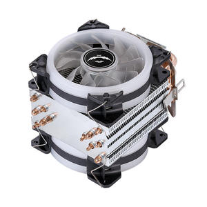 Enfriador de CPU de Cobre y Aluminio con 6 Tubos de Calor para LGA 1700/1150/1155/i5/i7, <span class=keywords><strong>2</strong></span> Ventiladores de 90 mm con Rodamiento Fluido, 60 CFM, 25 dBA, Silencioso - Product Image 6