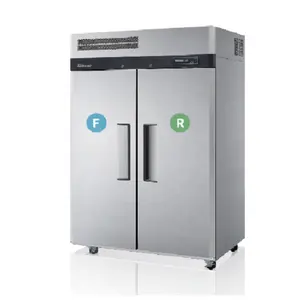 Double Door Refrigerator Commercial Kitchen RestaurantDual BUN PAN Vertical Stainless Steel Freezer