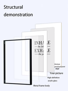 Khung ảnh kim loại nhiều màu mỏng 4x6 5x7 8x10 inch với nhiều tùy chọn kích thước, trang trí nhà và văn phòng hiện đại tối giản - Product Image 5