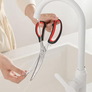 Ciseaux de barbecue coréens en acier inoxydable 3Cr13, pinces polyvalentes pour steaks et filets de poulet, outil de cuisine durable - Product Image 1