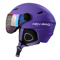Casque de ski/snowboard intégré certifié CE EN 1077 pour adultes et enfants, avec visière et masque, prix usine