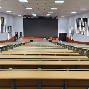 Muebles Universitarios al por Mayor, <span class=keywords><strong>Mesa</strong></span> y Silla Moderna de Aleación de Aluminio para Aula Escolar, Sala de Conferencias Multimedia - Product Image 5