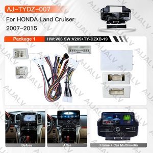 Kit de cadre d'écran de navigation automobile 12,3 pouces pour Toyota Land Cruiser 2007-2015 – Garniture de tableau de bord modifiée pour l'intérieur de la voiture - Product Image 2