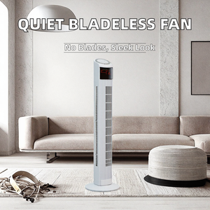Energy Efficient Digital Tower <b>Fan</b> Quiet <b>Remote</b> <b>Control</b> Bladeless Oscillating A+++ Household Air Cooling Made Plastic Ah-ab01 - Product Image 3
