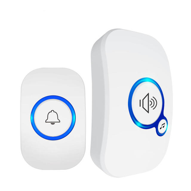 Home Intelligent Wireless Doorbell Home Security Welcome Smart Chimes Doorbell Alarm LED Light 32 Songs