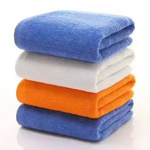 85% polyester and 15% polyamide plush terry quick dry coral fleece microfiber plain dyed car detailing towel