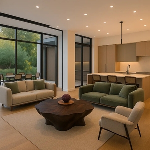 Villa Combination Modern Wooden Frame Fabric Single <b>Sofa</b> Chair Simple Module Lounge <b>Sofa</b> Living Room Hotel Apartment - Product Image 6